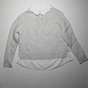 Ted Baker London Wool Blend Sweater w/ Peter Pan Collar Size 2